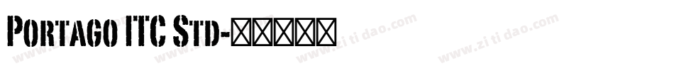 Portago ITC Std字体转换